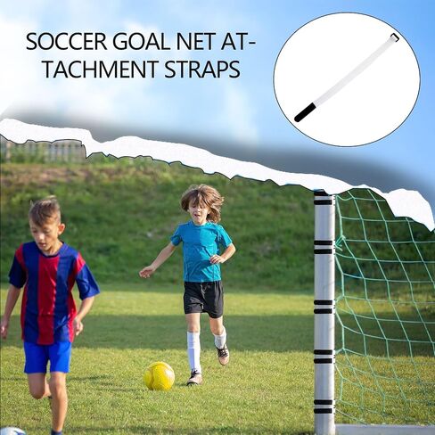 80 Pcs Soccer Goal Net Attachment Straps Adjustable Fastening Hook and Loop Cable Straps for Holding Soccer Placement Nets Organizer Storage in Kuwait