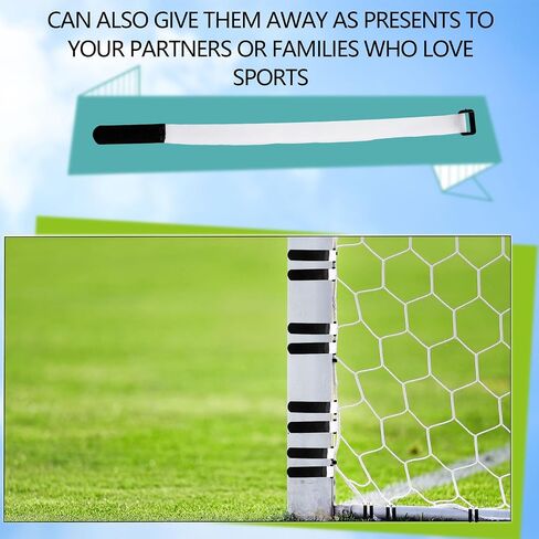 80 Pcs Soccer Goal Net Attachment Straps Adjustable Fastening Hook and Loop Cable Straps for Holding Soccer Placement Nets Organizer Storage in Kuwait