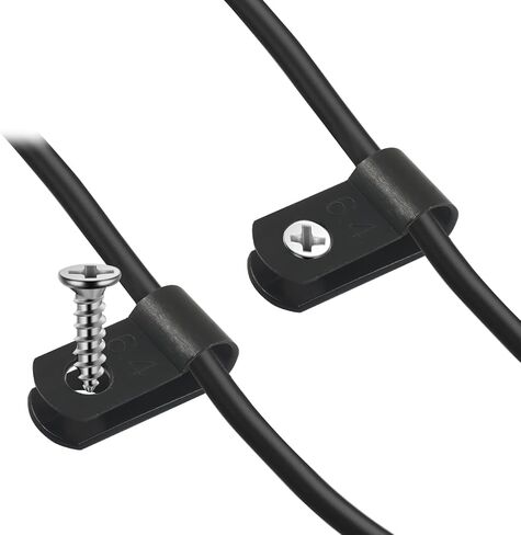 100 PCS 1/4 Inch Rope Light Mounting Clips, Black in Saudi Arabia