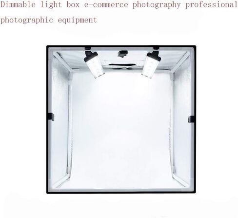 Photo Studio Light Box 80cm Adjustable Brightness Portable Folding Hook & Loop Professional Booth Table Top Photography Lighting Kit 2 Led Lights 3 Colors Backdrops in Saudi Arabia