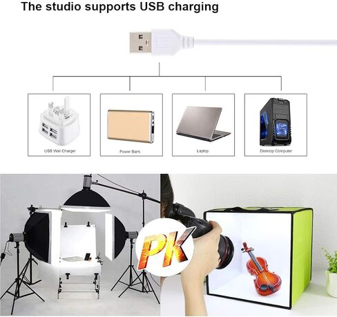 30cm Folding Portable Ring Light Photo Lighting Studio Shooting Tent Box Kit with 6 Colors Backdrops for Shooting Small Products Such As Toys Food Jewelry Watch and Items in Saudi Arabia