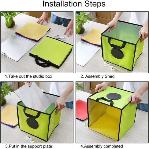 30cm Folding Portable Ring Light Photo Lighting Studio Shooting Tent Box Kit with 6 Colors Backdrops for Shooting Small Products Such As Toys Food Jewelry Watch and Items in Saudi Arabia