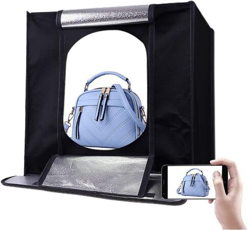 Portable Foldable Photo Studio Box with LED Light - 31.531.531.5 Inches/80cm Photography Lighting Tent Kit for Product Display in Saudi Arabia