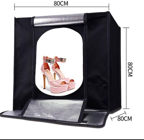 Portable Foldable Photo Studio Box with LED Light - 31.531.531.5 Inches/80cm Photography Lighting Tent Kit for Product Display in Saudi Arabia