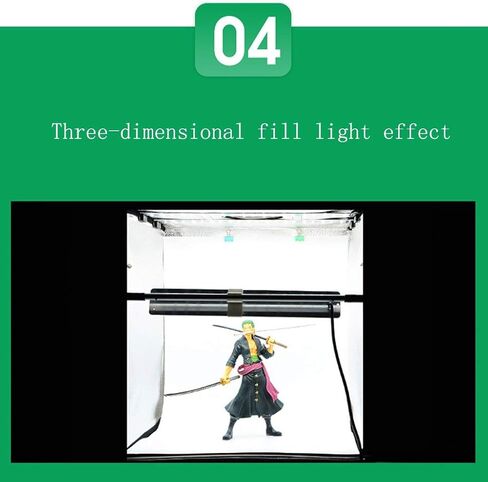 Photo Studio 23"x23"x23" Super Bright Dimmable Portable LED Lighting Studio Light Box Shooting Tent Kit for Jewellery Food Bags Shoes in Saudi Arabia