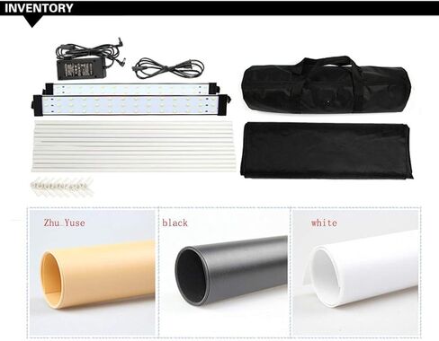 161616" Portable Folding Photography Light Tent Kit with 2 LED Panels and 3 Colors Backdrops for Photo Studio Product Portrait and Video Shooting Photography in Saudi Arabia