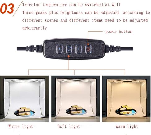 Portable Foldable Photo Studio Box with LED Light & Professional Booth Table Top Photography Lighting Kit 1212 Inches Photo Studio Light Box in Saudi Arabia