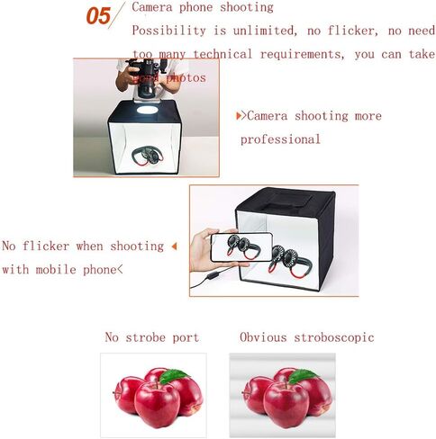 Portable Foldable Photo Studio Box with LED Light & Professional Booth Table Top Photography Lighting Kit 1212 Inches Photo Studio Light Box in Saudi Arabia