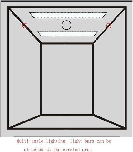 Photo Studio Light Box Kit 24x24x24 Inches/60cm Professional Light Box Adjustable Brightness Foldable Portable 144 LED Light Beads with 3 Background in Saudi Arabia