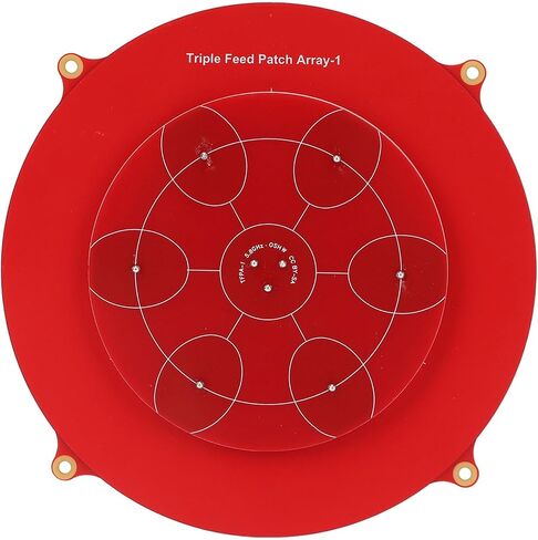 5.8Ghz Triple Feed Patch Antenna, Red Color PCB, Fixed Wing Flat Panel Array Aerial Antenna, Circularly Polarized for FPV in Kuwait