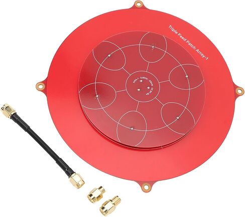 5.8Ghz Triple Feed Patch Antenna, Red Color PCB, Fixed Wing Flat Panel Array Aerial Antenna, Circularly Polarized for FPV in Kuwait