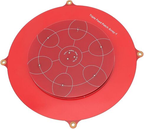 5.8Ghz Triple Feed Patch Antenna, Red Color PCB, Fixed Wing Flat Panel Array Aerial Antenna, Circularly Polarized for FPV in Kuwait