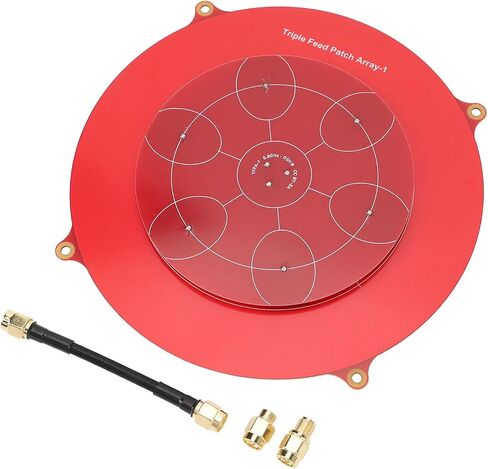 5.8Ghz Triple Feed Patch Antenna, Red Color PCB, Fixed Wing Flat Panel Array Aerial Antenna, Circularly Polarized for FPV in Kuwait