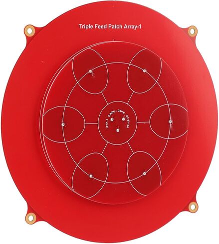 5.8Ghz Triple Feed Patch Antenna, Red Color PCB, Fixed Wing Flat Panel Array Aerial Antenna, Circularly Polarized for FPV in Kuwait