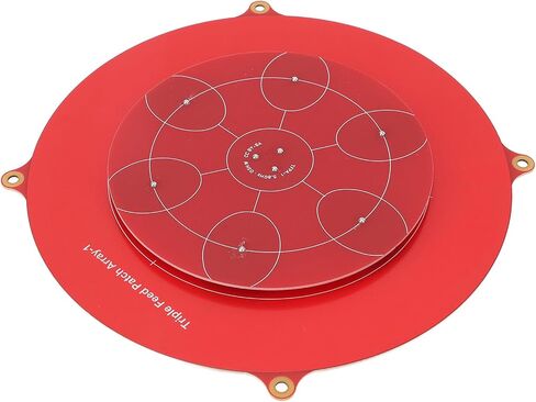 5.8Ghz Triple Feed Patch Antenna, Red Color PCB, Fixed Wing Flat Panel Array Aerial Antenna, Circularly Polarized for FPV in Kuwait