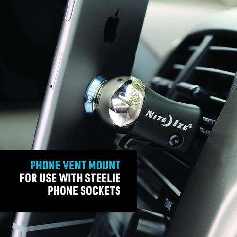 Nite Ize Steelie Vent Mount - Additional Car Vent Mount for Cell Phones - Compatible Phone Accessories for Steelie Magnetic Phone Mounting System in Kuwait