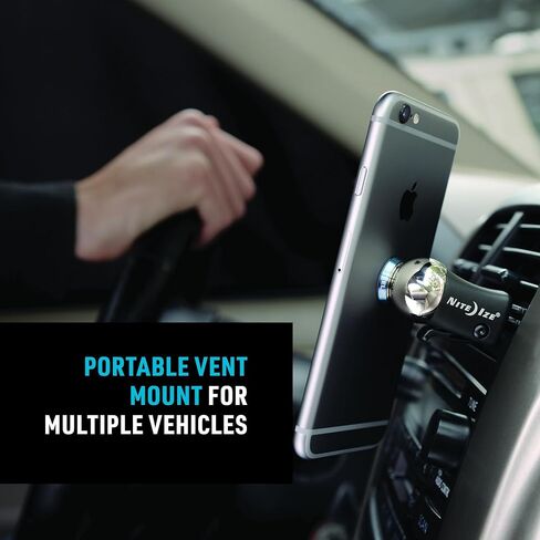 Nite Ize Steelie Vent Mount - Additional Car Vent Mount for Cell Phones - Compatible Phone Accessories for Steelie Magnetic Phone Mounting System in Kuwait