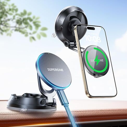 SUPERONE Car Phone Holder for Magsafe, 360° Adjustable Magnetic Car Mount in Kuwait