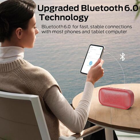 Portable Speaker Bluetooth, IPX7 Waterproof Wireless Speaker, 20W Stereo Sound with Pure Bass, Bluetooth 6.0, TWS Pairing, HD Calling, 20H Playtime, RGB Lights Perfect for Outdoor, Party, Beach, Gifts in Kuwait