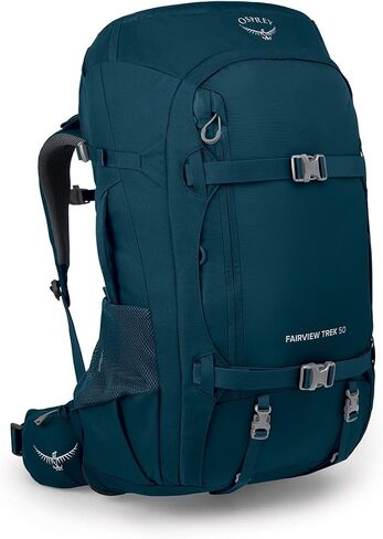 Osprey Fairview Trek 50L Women's Travel Backpack, Night Jungle Blue in Kuwait
