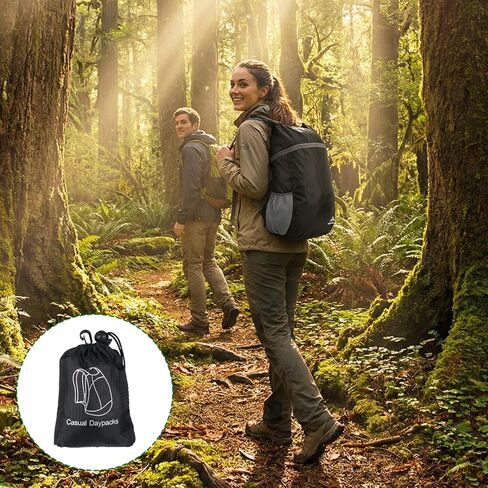 Lightweight Foldable Backpack for Travel,Ultralight Backpack,Black in Kuwait