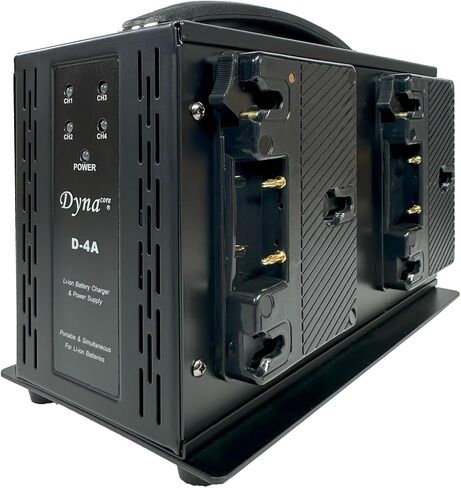 Dynacore Gold Mount Quad Charger with Four 155WH Mini Batteries in Kuwait