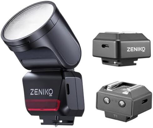 ZENIKO RF12M mini Round Head Flash with T1 2.4G Wireless Trigger Off Camera Used for Studio Photography in Kuwait
