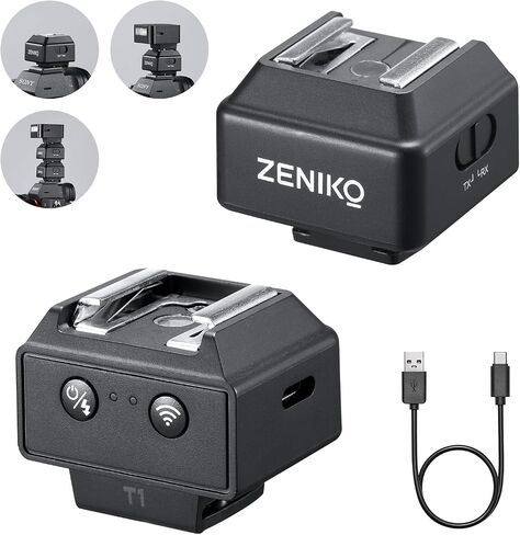ZENIKO RF12M mini Round Head Flash with T1 2.4G Wireless Trigger Off Camera Used for Studio Photography in Kuwait