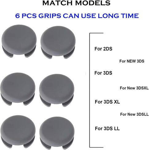 6PCS Thumbstick Analog Stick Caps Joystick Cover Grip for 2DS 3DS XL LL New in Kuwait