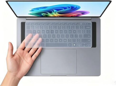 Silicone Keyboard Skin Cover Compatible for 2026 Samsung Galaxy book6 14" NP740VJG & Samsung Galaxy Book6 Ultra 16 /Book6 Pro 16 NP960UJH NP960XJG (Not for 2025 2024 2023 Book 5/4/3/2 Series) (Clear) in Kuwait