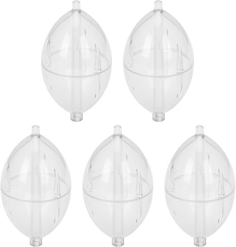 5Pcs Plastics Clear Float Fishings Slip Cast Float Oval Bubble Float Bobbers Buoys Slip Bobbers Strikes in Kuwait