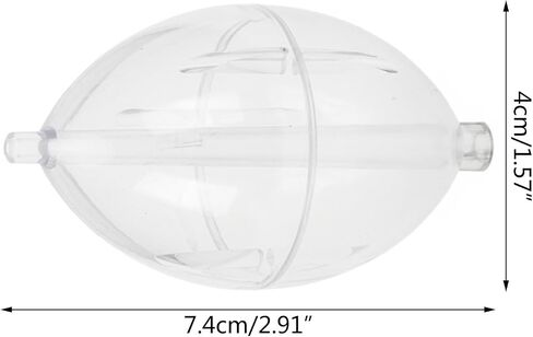 5Pcs Plastics Clear Float Fishings Slip Cast Float Oval Bubble Float Bobbers Buoys Slip Bobbers Strikes in Kuwait