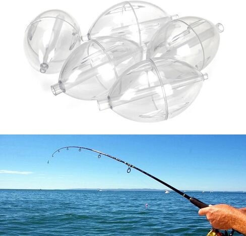 5Pcs Plastics Clear Float Fishings Slip Cast Float Oval Bubble Float Bobbers Buoys Slip Bobbers Strikes in Kuwait