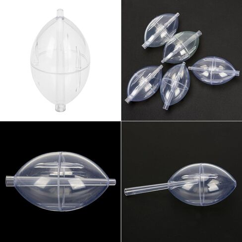 5Pcs Plastics Clear Float Fishings Slip Cast Float Oval Bubble Float Bobbers Buoys Slip Bobbers Strikes in Kuwait