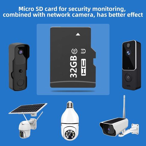 KEPEAK 1 Pack 32GB Micro SD Card, UHS-I Memory Card, Class 10 High Speed U3 TF Card, C10, A1 for Cameras, Doorbells, Surveillance Equipment, Mobile Phones in Kuwait