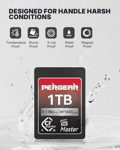 Pergear 1TB CFexpress 4.0 Type A Memory Card,up to 1780MB/S Read Speeds in Saudi Arabia