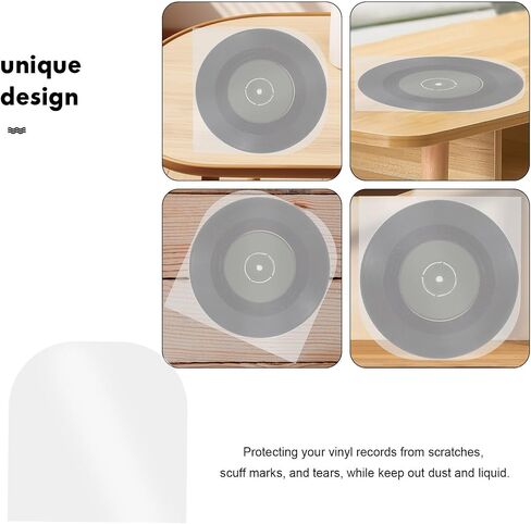 50pcs Inch Vinyl Record Sleeve Cover White Pp Anti-Static Storage in Kuwait