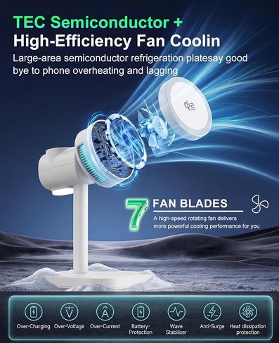 25W Qi2.2 4-in-1 Charging Station with TEC Active Cooling and Night Light in Kuwait
