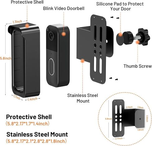Blink Doorbell Mount, 2nd Gen Anti-Theft Blink Doorbell Camera Mount in Kuwait