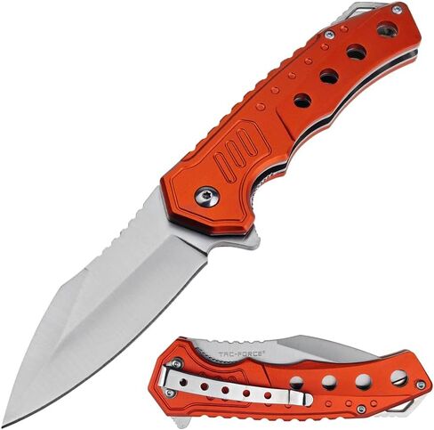 Tac-Force Folding Pocket Knife, 8.3 Inch Overall Length, 3.58 Inch Satin Blade, Aluminum Handle, Liner Lock, EDC in Saudi Arabia