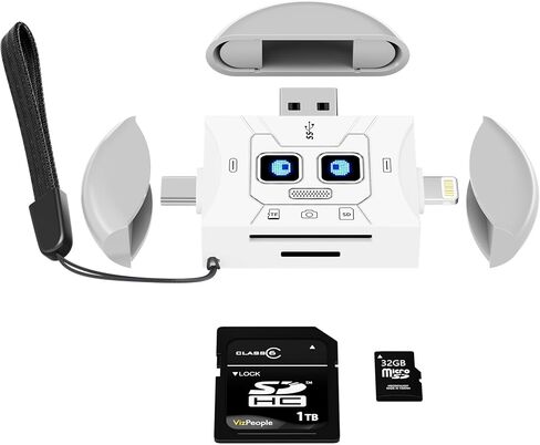 USB C SD Card Reader for iPhone 16/iPad, 5Gbps 5-in-1 Adapter in Kuwait