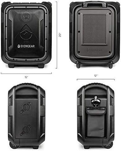 ECOXGEAR EcoBoulder+ GDI-EXBLD810 Rugged Waterproof Floating Portable Bluetooth Wireless 100 Watt Speaker and PA System (Gray) in Kuwait