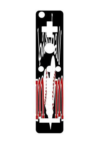 Baseball Mom Vinyl Decal Sticker Skin by Debbie's Designs for Wiimote Wii Controller in Saudi Arabia