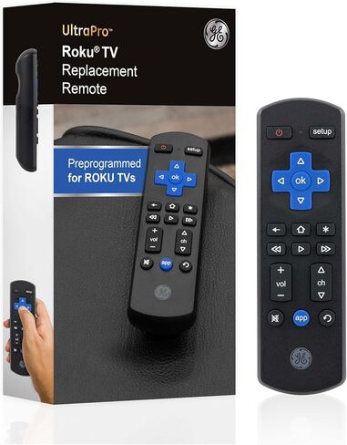 GE Roku TV Remote Replacement Only for ROKU TV and TCL, ONN, Hisense in Kuwait