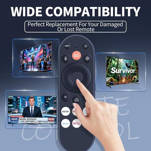 XRT290 / WRT290 Voice Replacement Remote Control for ONN SmartCast TVs, Compatible with V/M/P/OLED Series Smart TV Models, App Shortcuts, 2026 in Kuwait