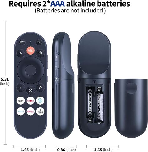 XRT290 / WRT290 Voice Replacement Remote Control for ONN SmartCast TVs, Compatible with V/M/P/OLED Series Smart TV Models, App Shortcuts, 2026 in Kuwait