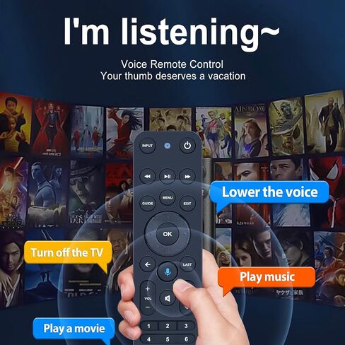 New Voice Replacement Remote Control for Verizon FiOS TV All in One, Compatible with MG3-R32140B & VRC4100 BLE in Kuwait