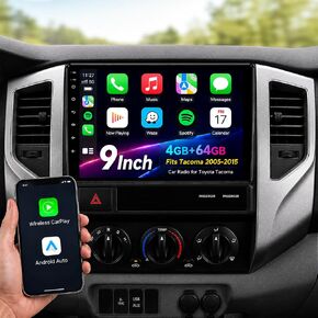 Car Stereo Radio for Toyota Tacoma 2005-2015, Wireless CarPlay in Kuwait