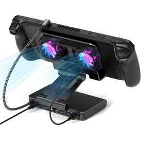 3 Speed Dual Magnetic Cooling Fan Steam Deck Docking Station for ROG Ally X in Saudi Arabia