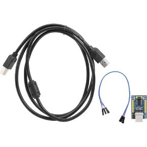 USB to TTL Converter Adapter Serial Port Module with Dual Power Supply 3.3V 5V for DIY Electronics Projects XP 7 8 10 32 64 Bit System Includes USB Cable and Jump Wire in Saudi Arabia